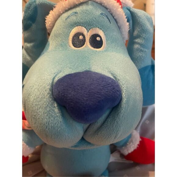 Nickelodeon Multicolor Blues Clues With Santa Hat Christmas Dog 15" - Picture 10 of 12